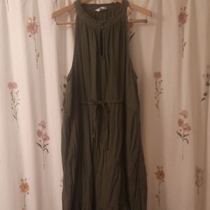 Time and Tru Olive Green Maxi Dress